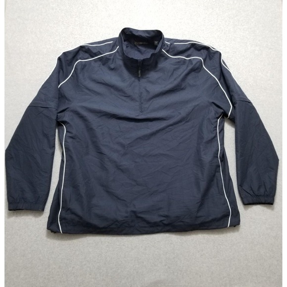 Greg Norman‎ Jacket Mens XXL Blue Pockets Zip Outdoor 2XL Windbreaker - Picture 1 of 12